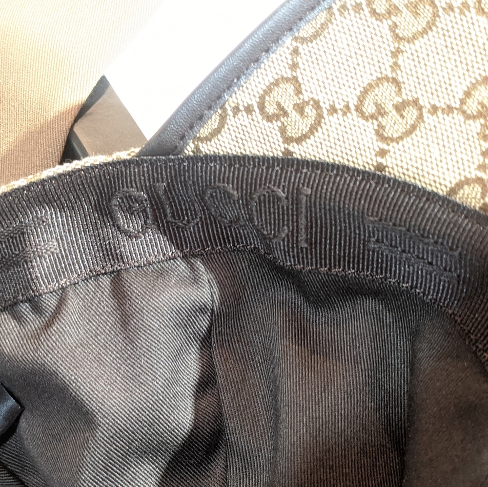 Gucci NEW GG monogram hat with bee logo. UNISEX - Picture 4 of 8